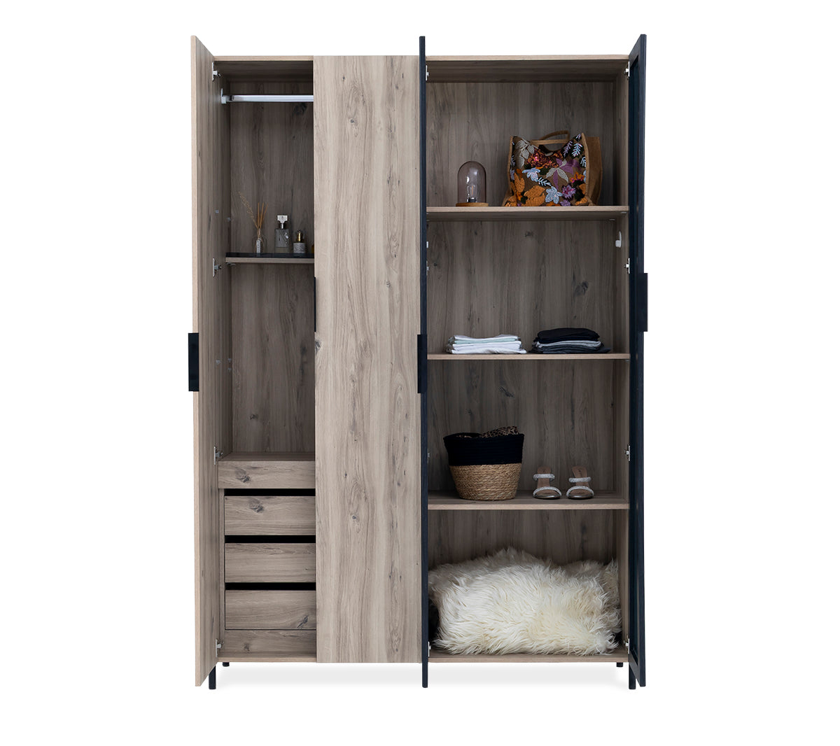 Brandy 4-Door Wardrobe - 1-289