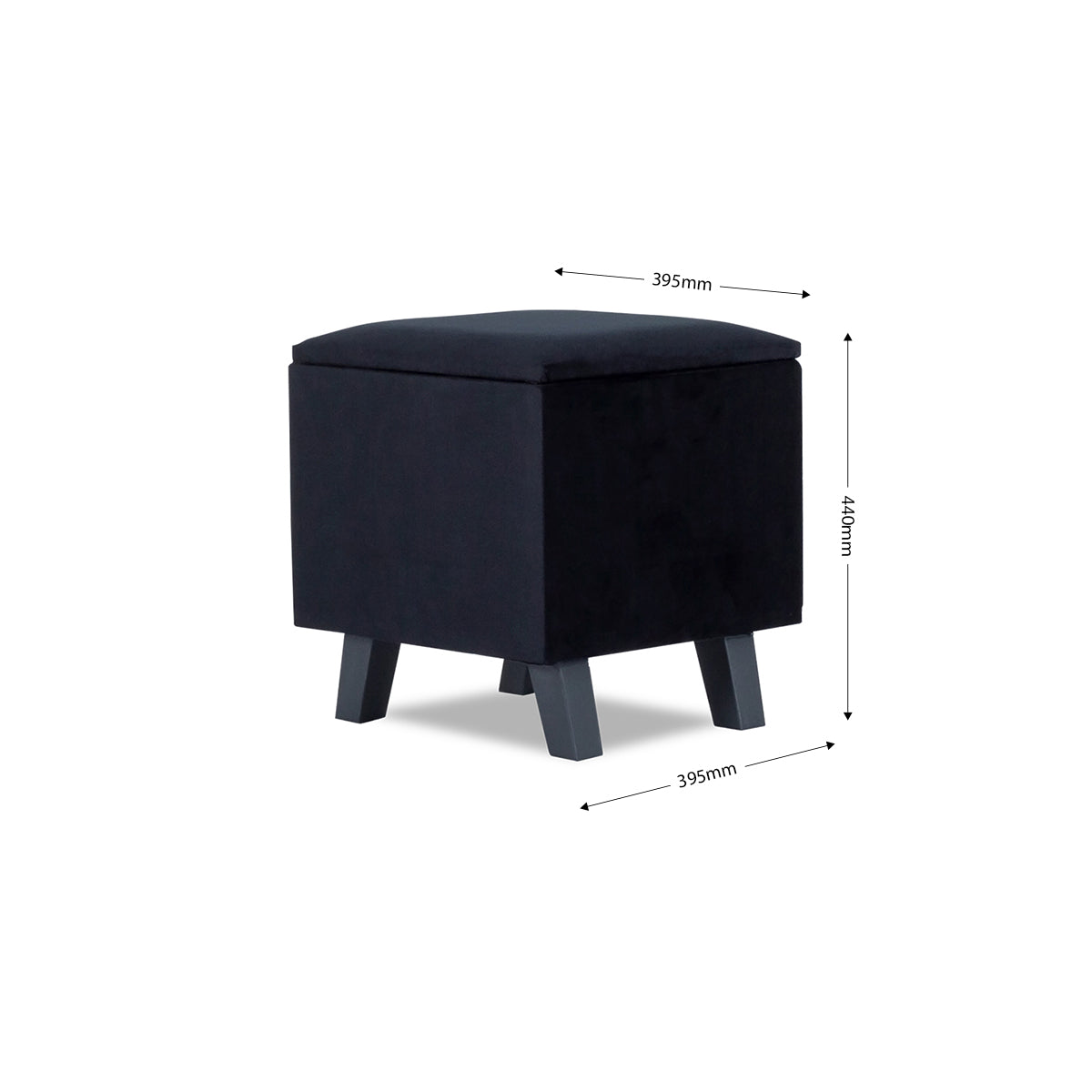 Bursa Square Ottoman with Storage - 40-1114