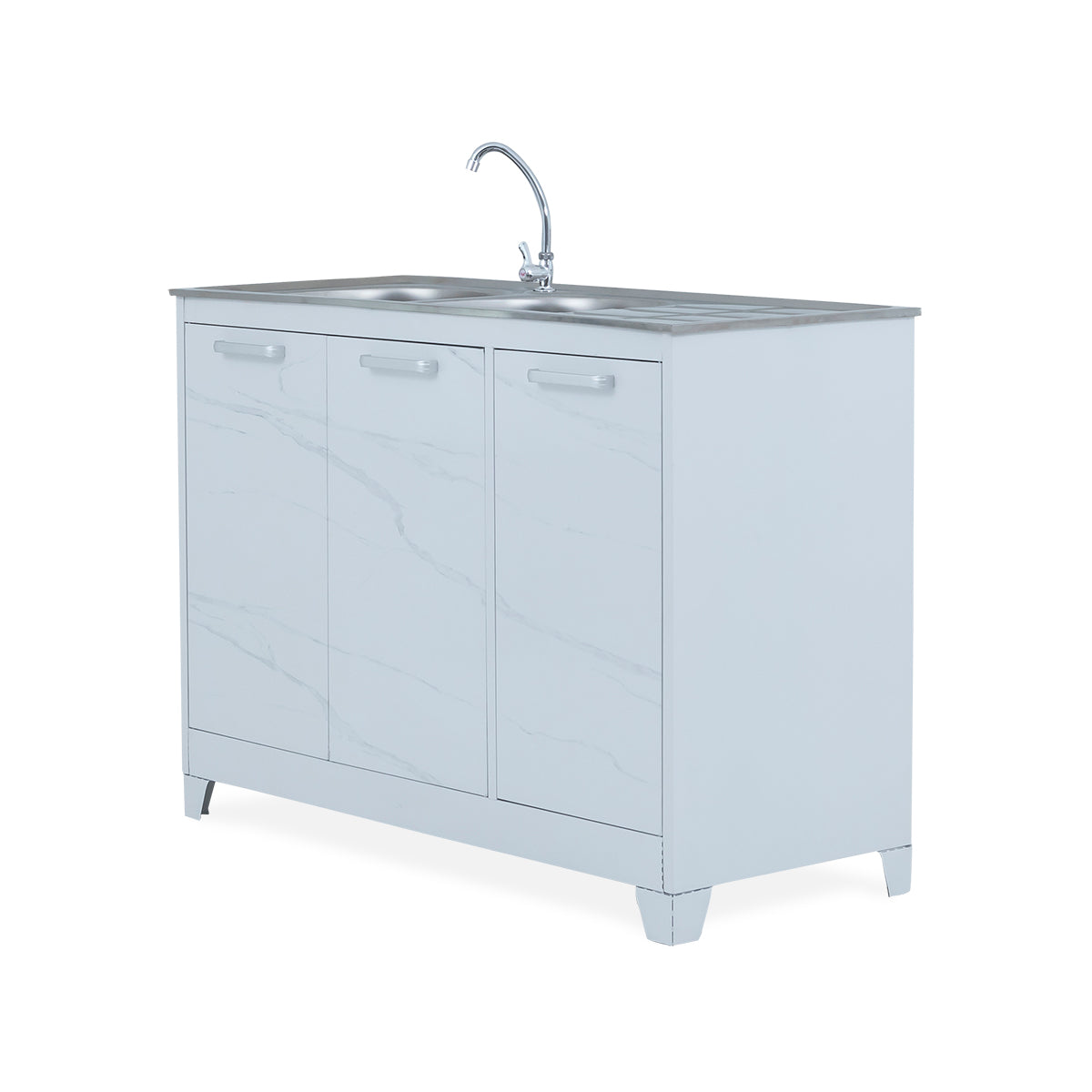 Basic Steel Kitchen Unit with Sink - 10-208