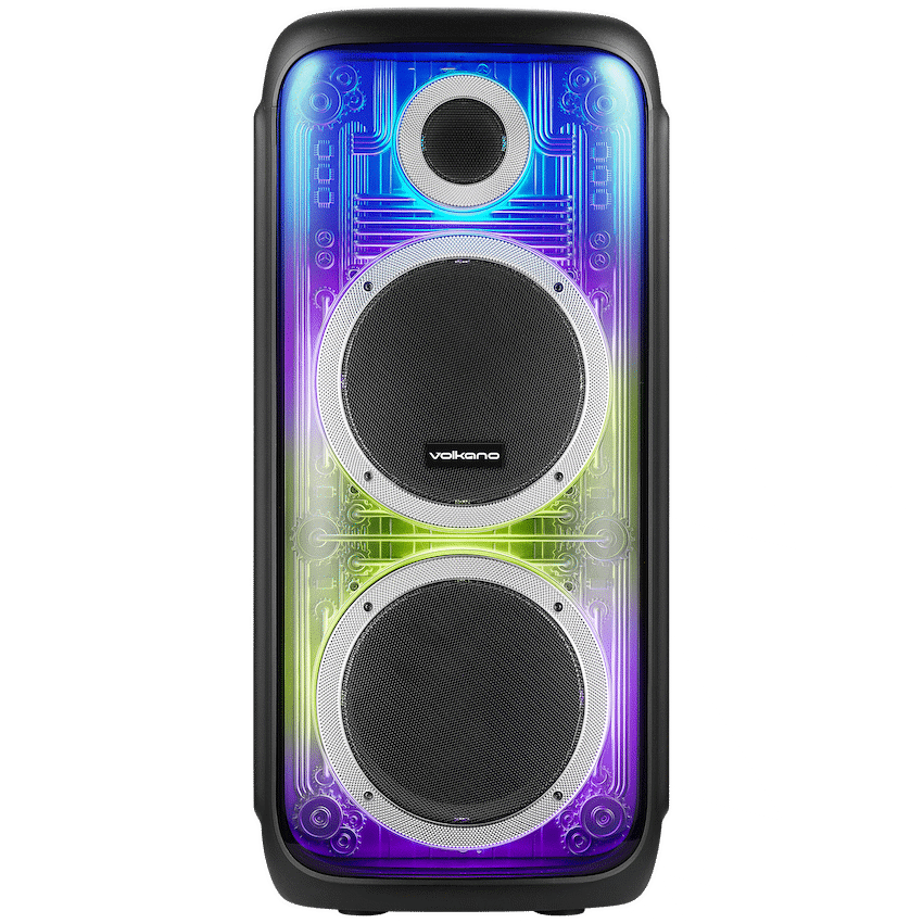 Volkano Cyber Series Dual 8 Inch Party Speaker – 60W RMS Black VK-3903-D8-BK - 23-843