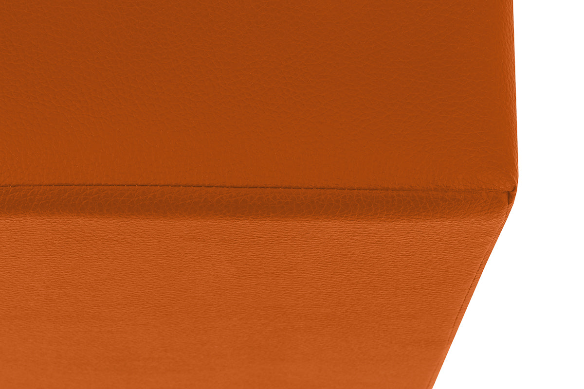 Small Leather-Touch Ottoman - 40-852