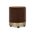 Ottoman with Gold Base and Velvet - 40-1081