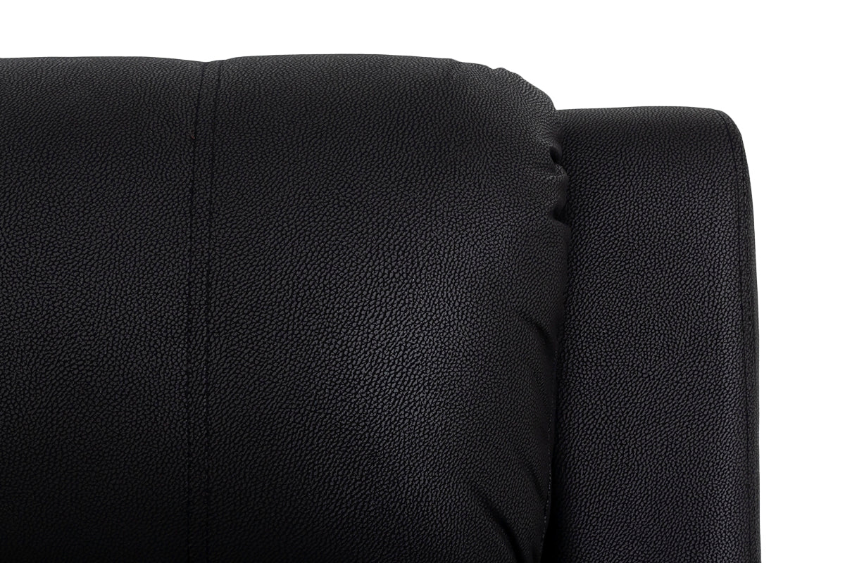 Jasmine Leather Touch 3 Seater Lounge Suite with Recliners - 9-979