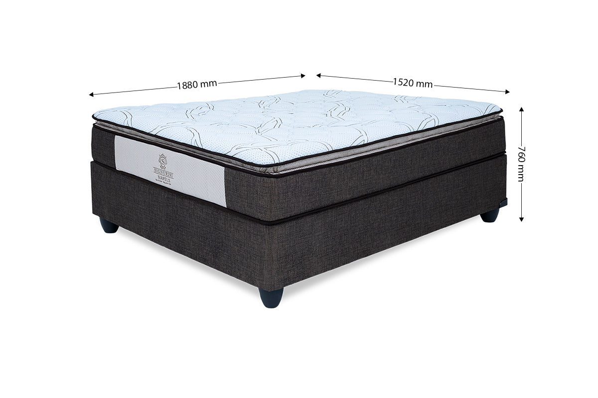 Signorini Napels Pillow Top Queen Mattress and Bed Set - 7-445