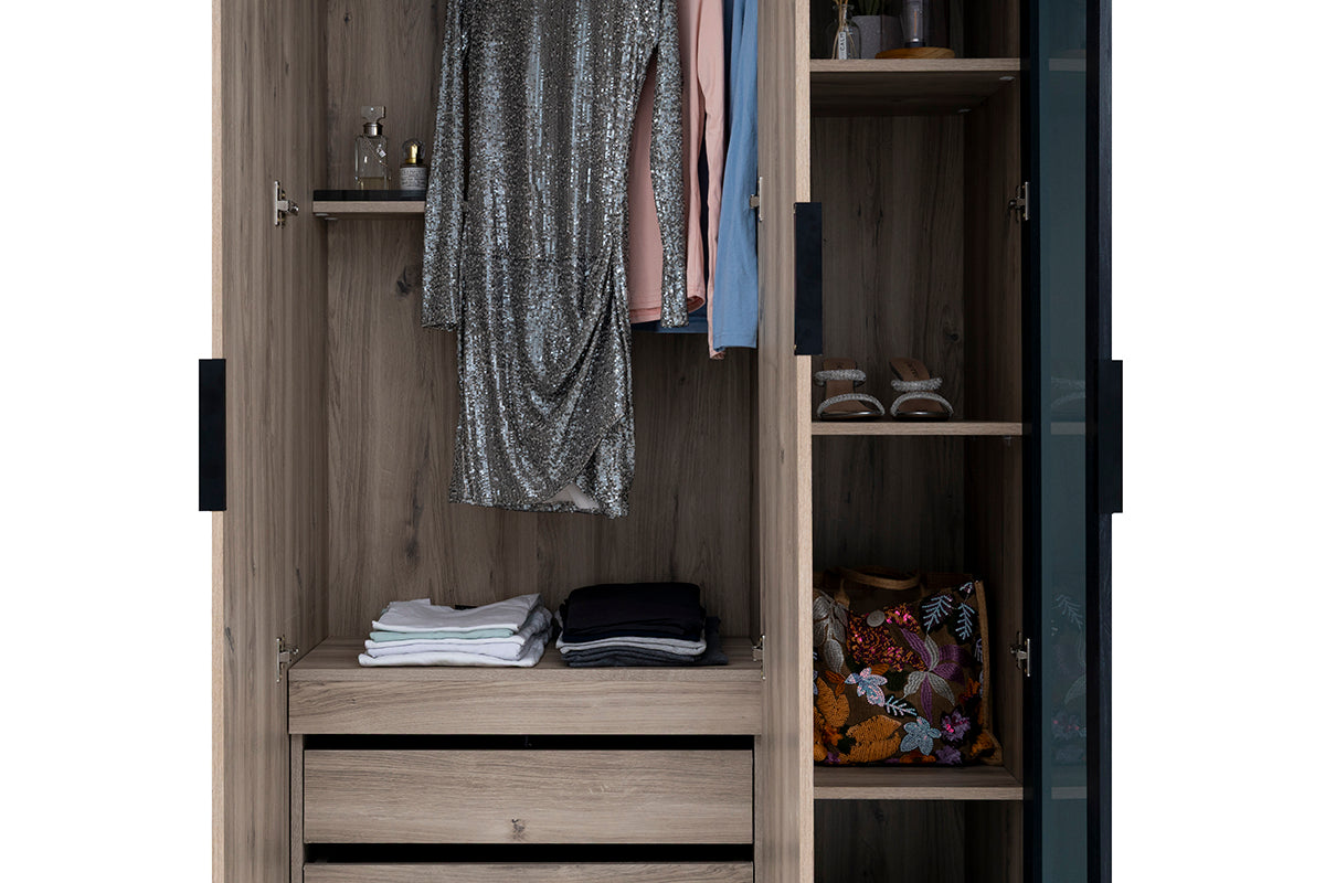 Brandy 3-Door Wardrobe - 1-288