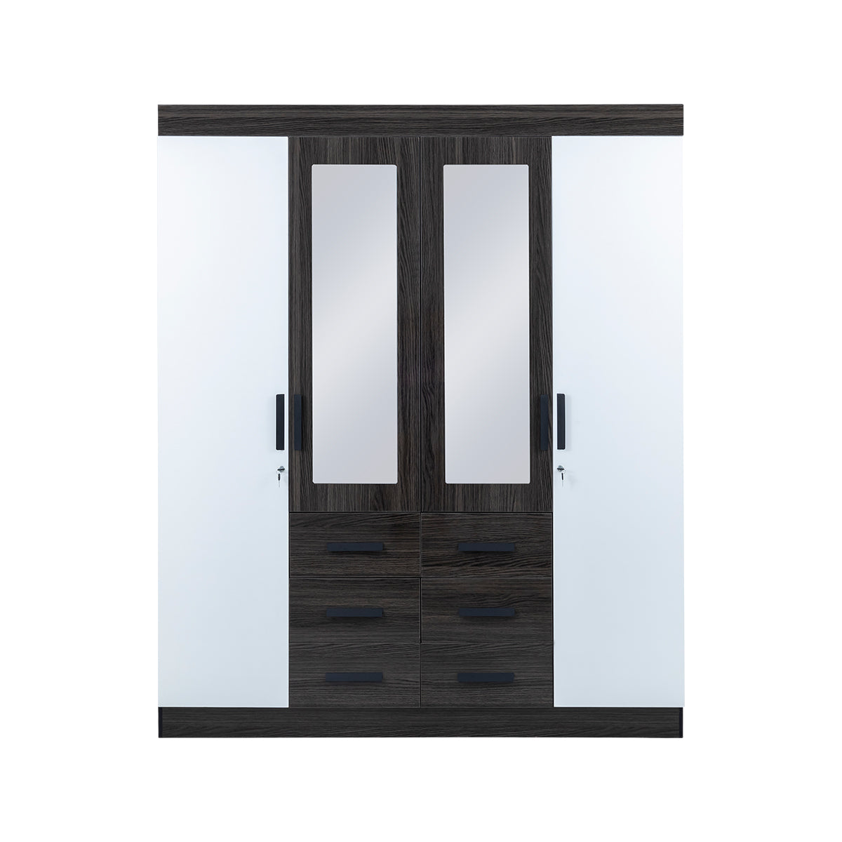 Rome 4 Door Wardrobe with Mirrors - 1-274