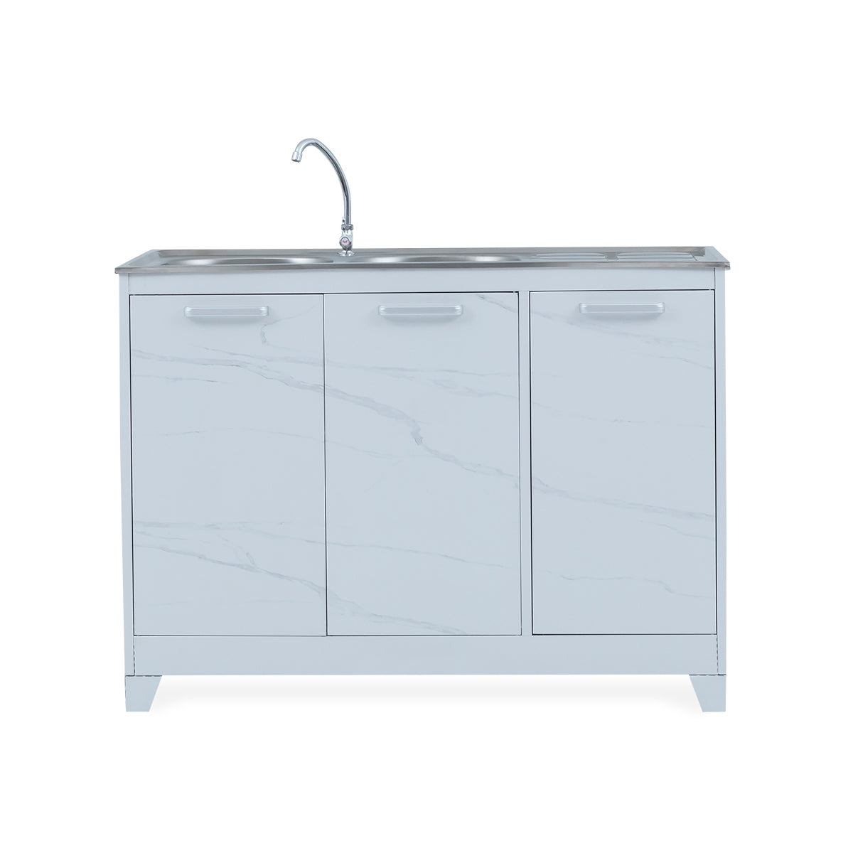 Basic Steel Kitchen Unit with Sink - 10-208
