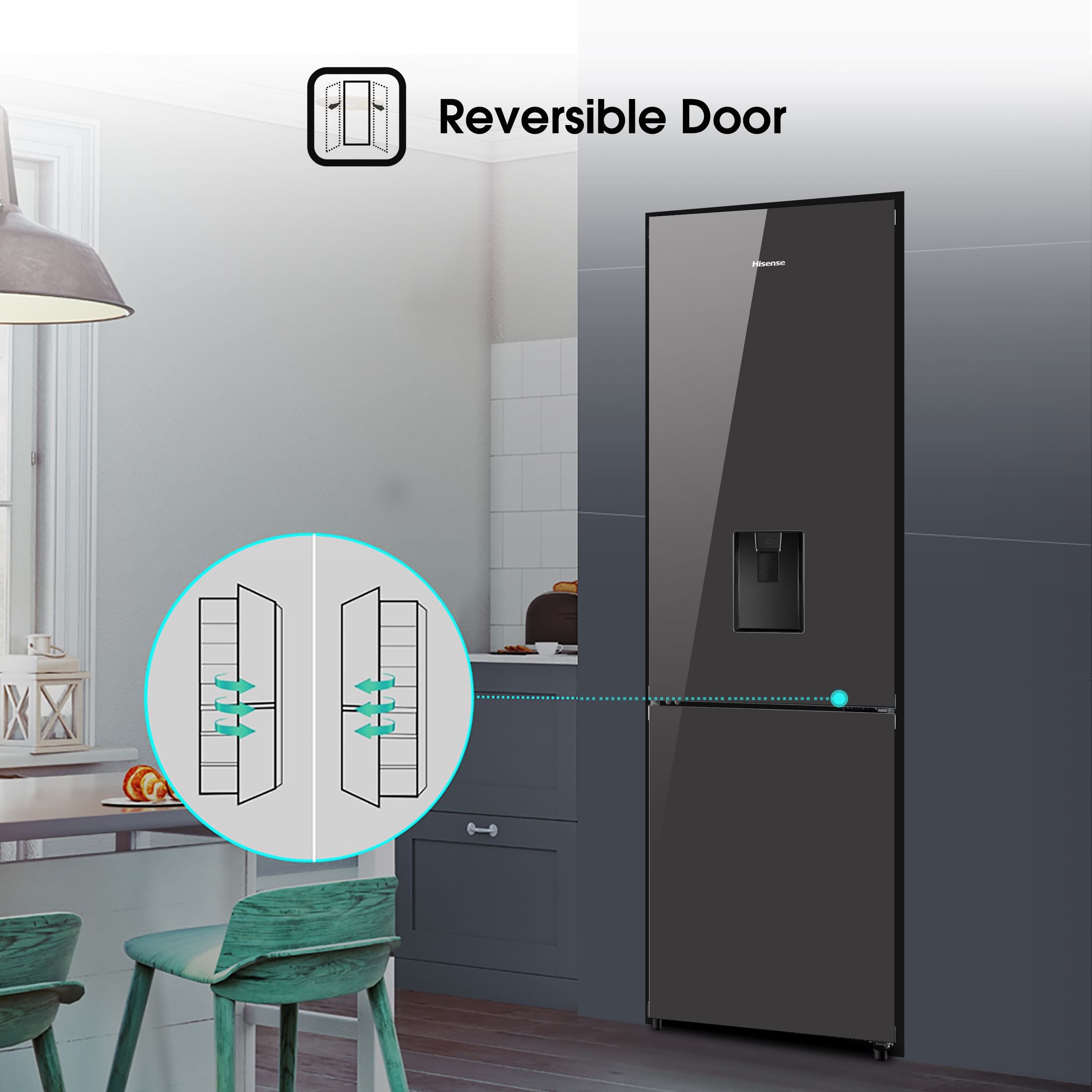 Hisense 263L Fridge Freezer - 20-520