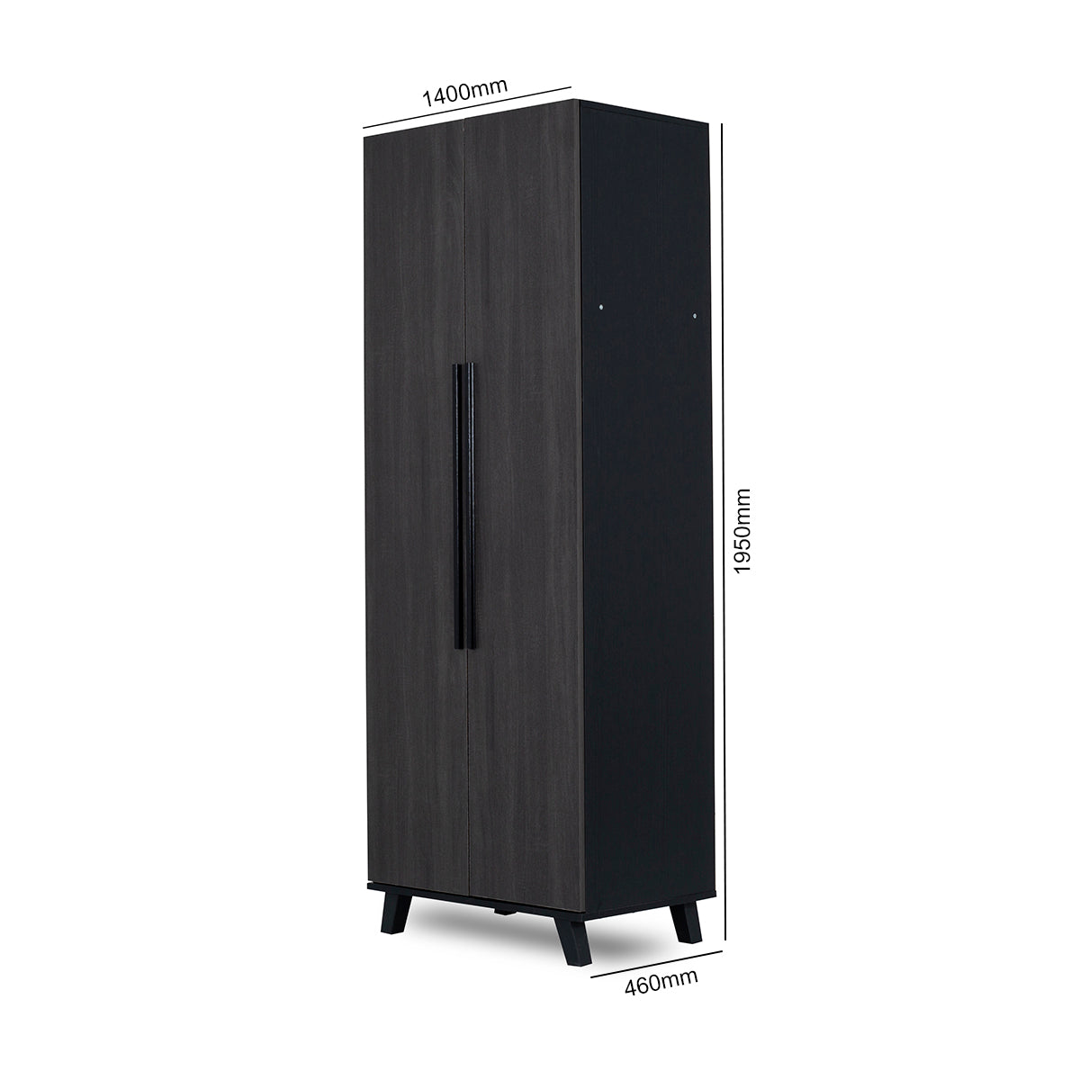 Bursa 2 Door Wardrobe - 1-257