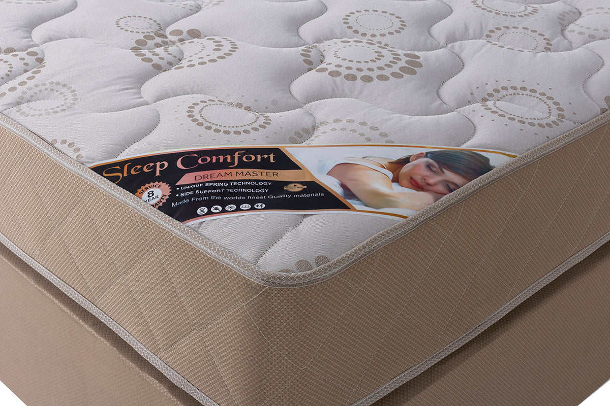 Sleep Comfort Dream Master Double Mattress and Bed Set - 7-298