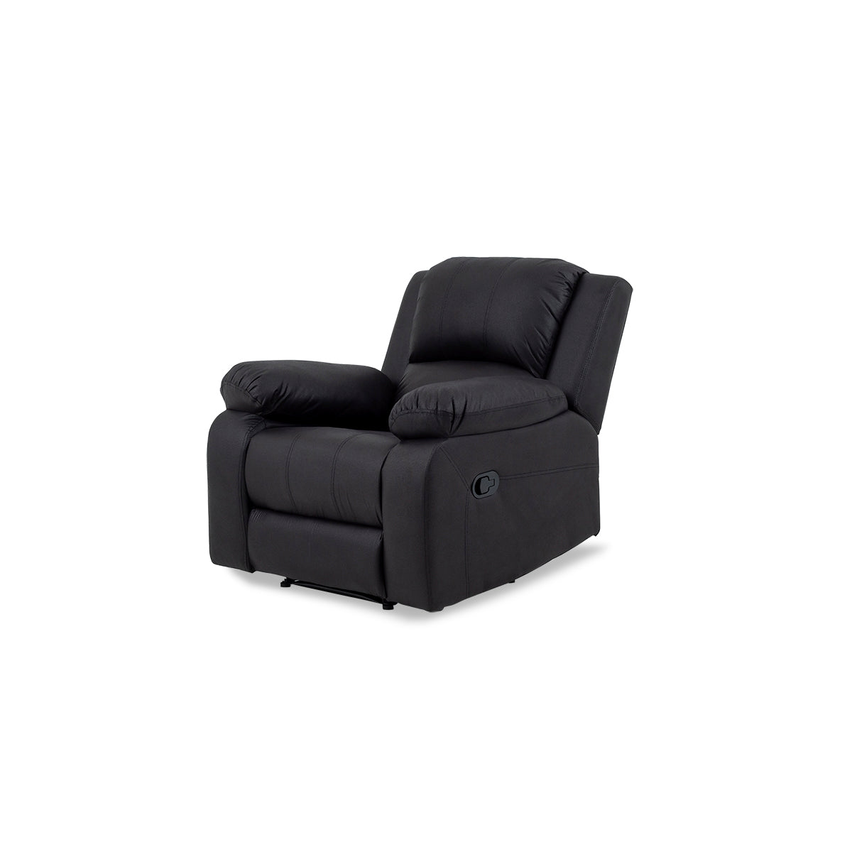 Jasmine Leather Touch 3 Seater Lounge Suite with Recliners - 9-979