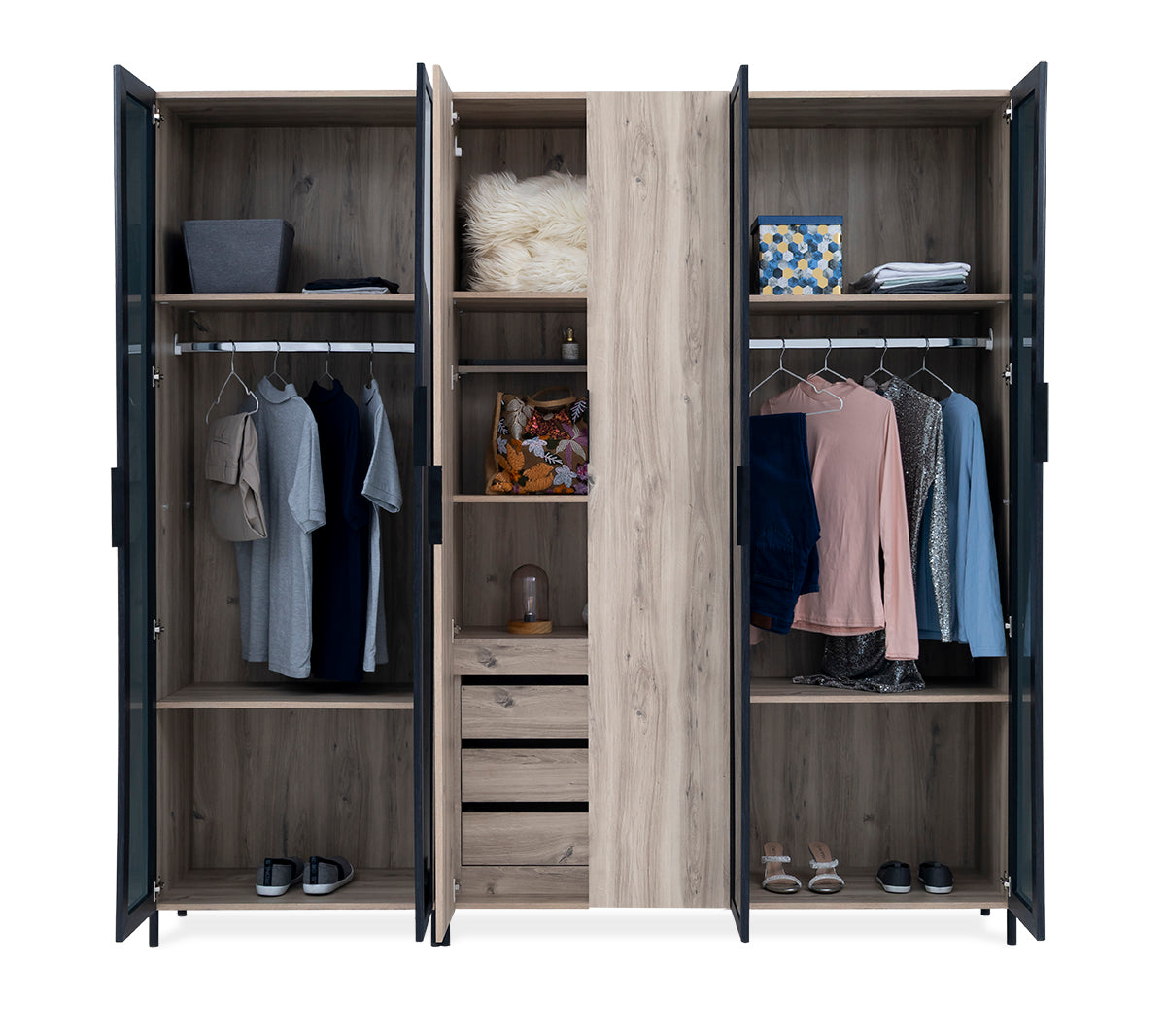 Brandy 6-Door Wardrobe - 1-290