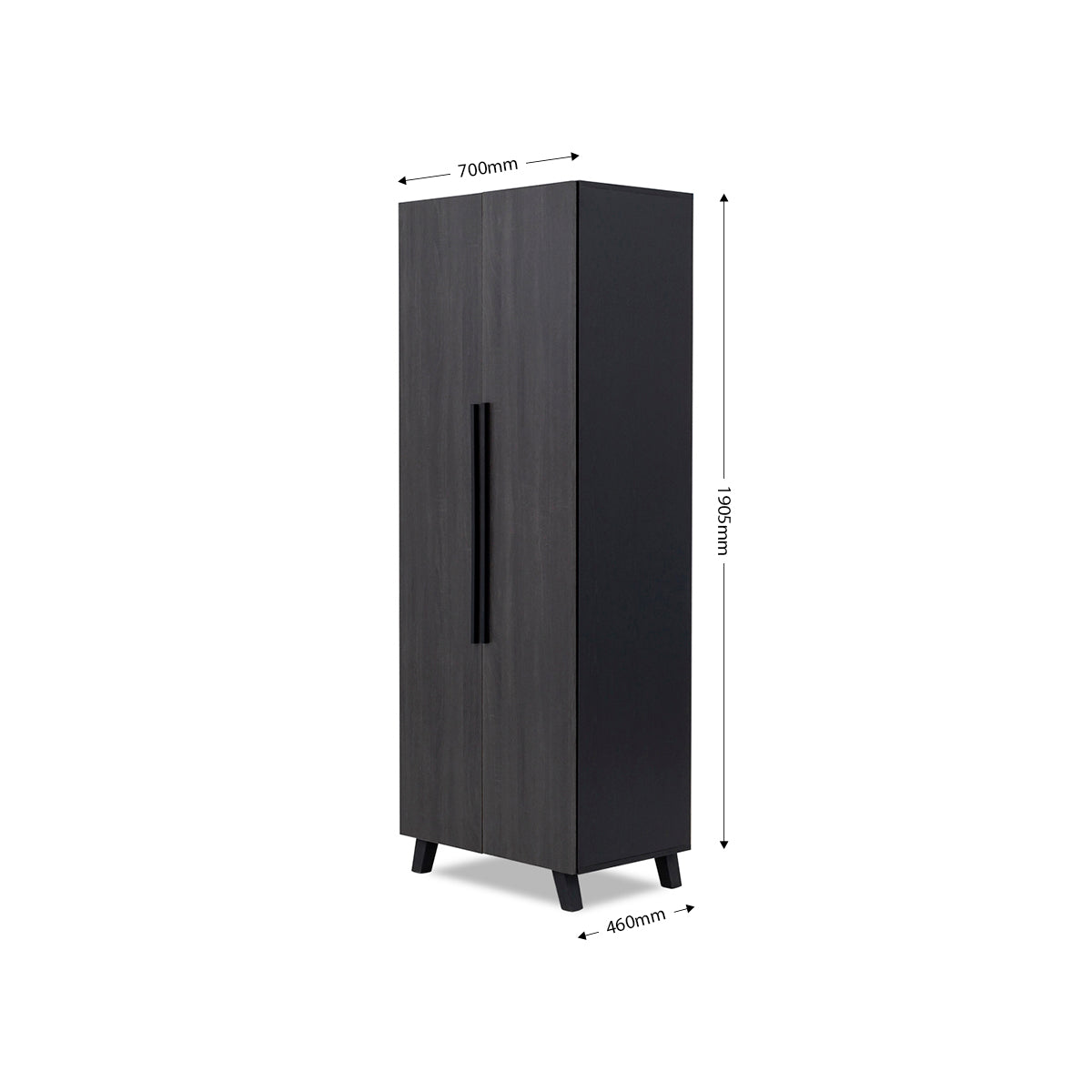 Bursa 2 Door Wardrobe - 1-257