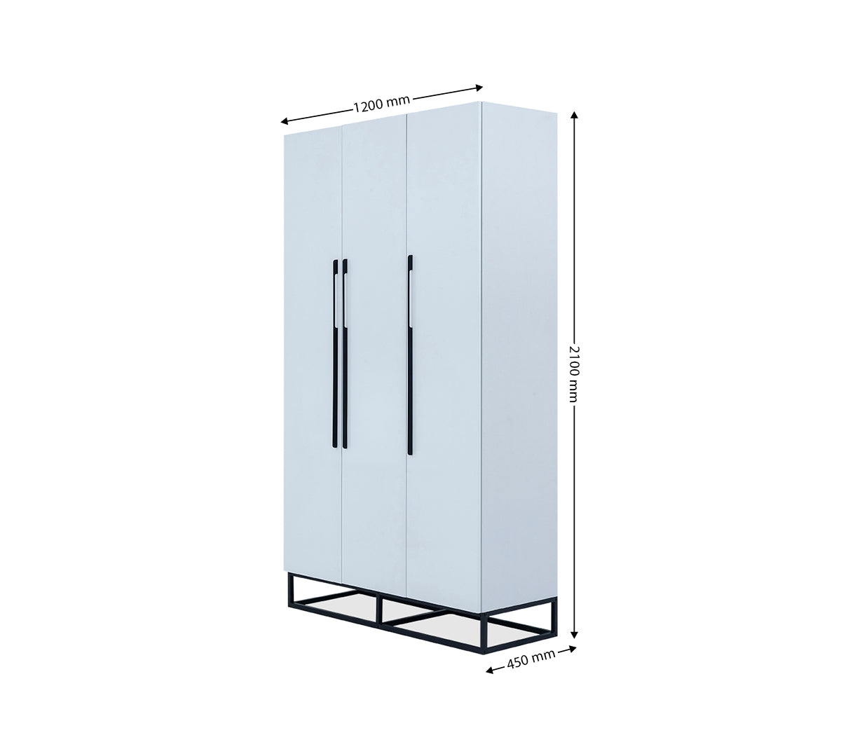 Nara 3 Door Wardrobe - 1-285