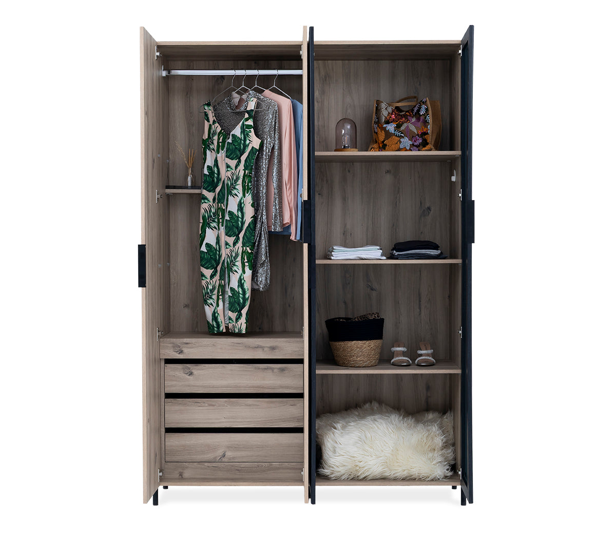 Brandy 4-Door Wardrobe - 1-289