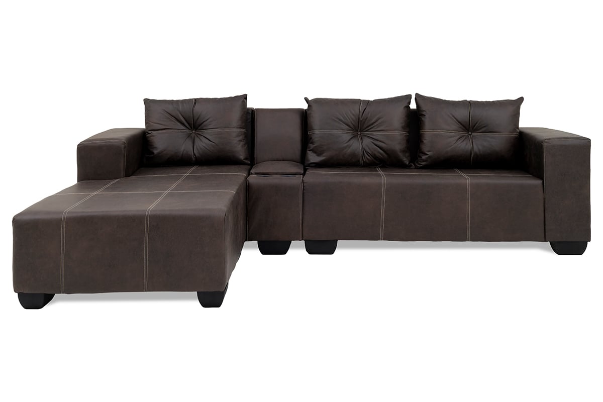 LOUNGE 3 DIV/CHAISE ROME + CONSOLE - 9-1141