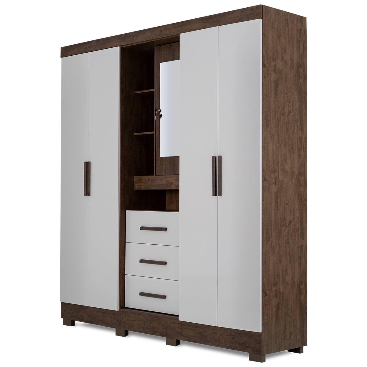 Eldorado 4 Door Wardrobe with Vanity - 1-244