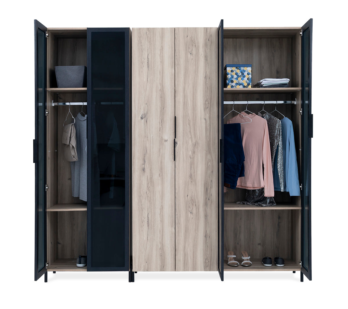 Brandy 6-Door Wardrobe - 1-290