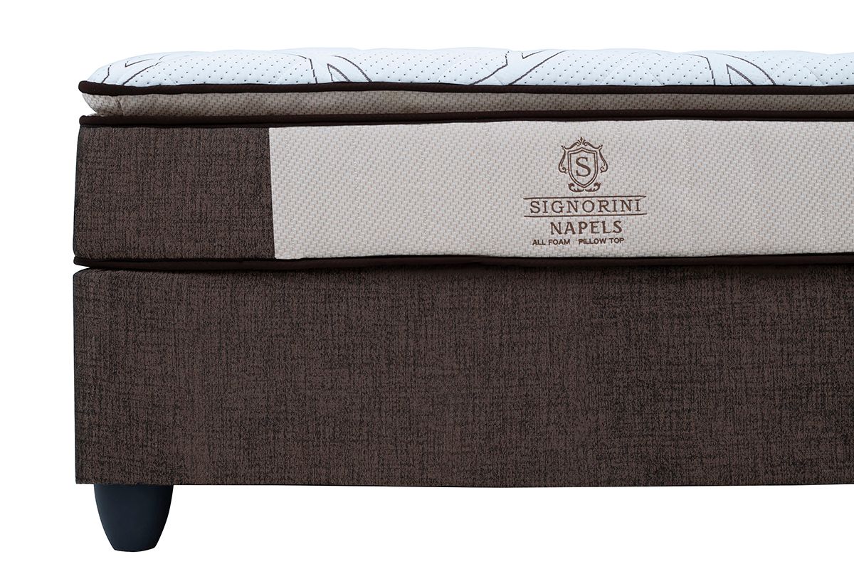 Signorini Napels Pillow Top Queen Mattress and Bed Set - 7-445
