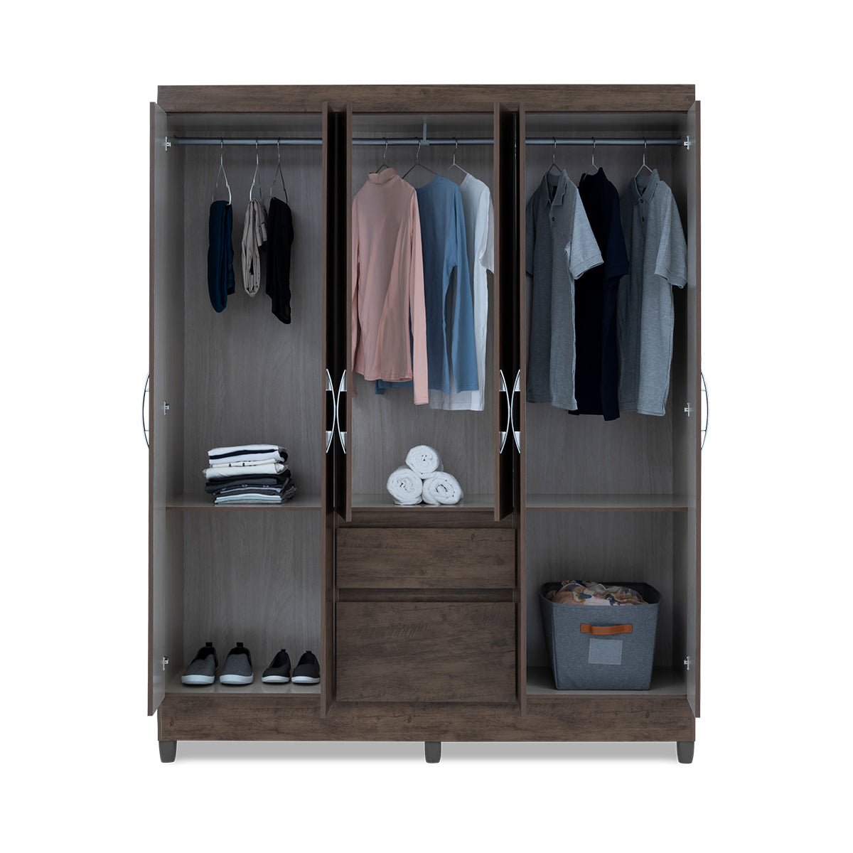 Cuba 6 Door Wardrobe - 1-218
