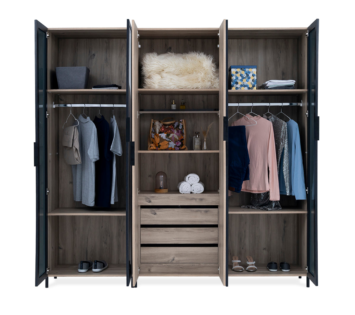 Brandy 6-Door Wardrobe - 1-290
