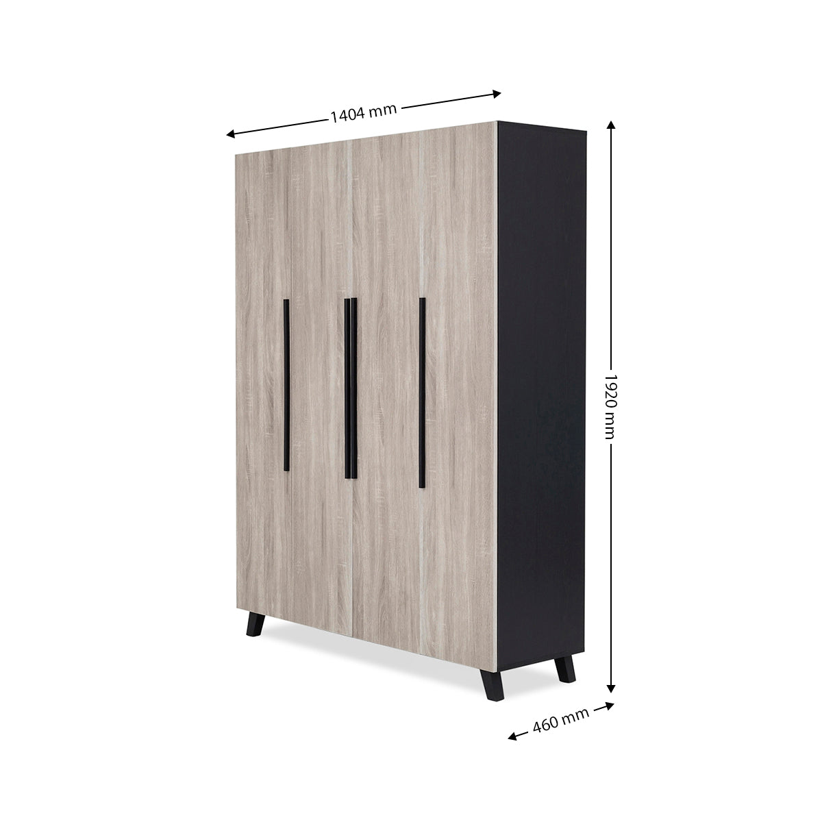 Bursa 4 Door Wardrobe - 1-259