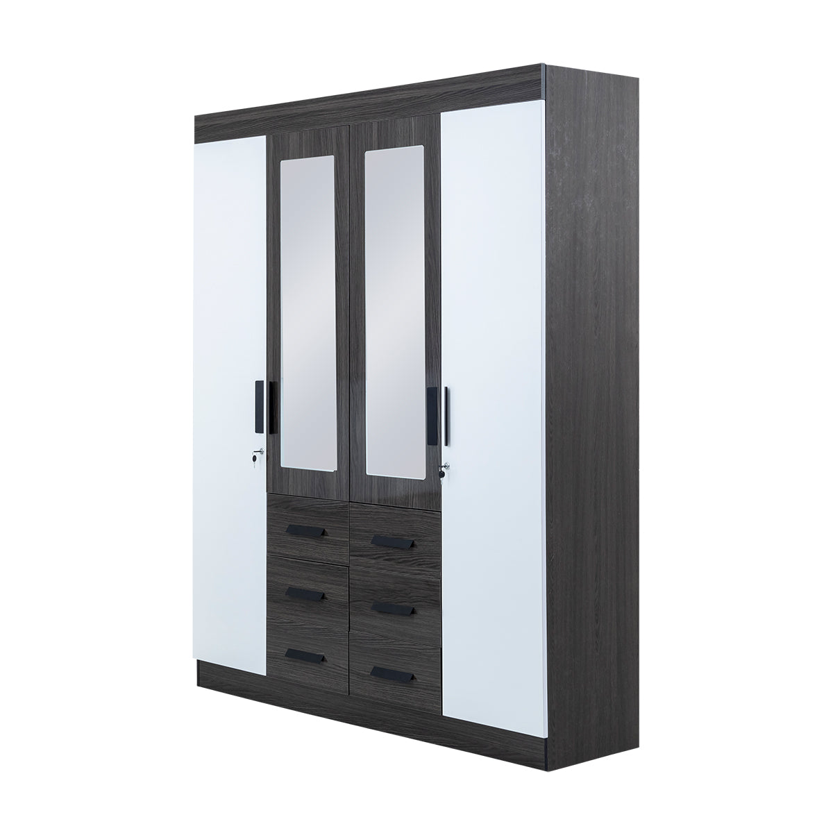 Rome 4 Door Wardrobe with Mirrors - 1-274