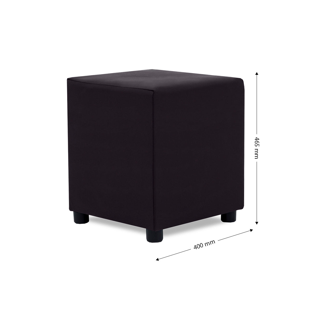 Small Leather-Touch Ottoman - 40-852