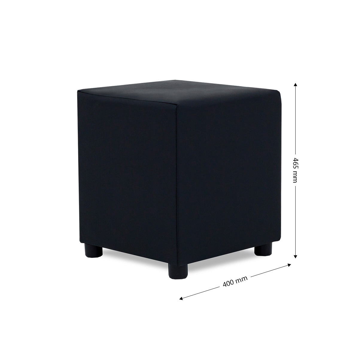 Small Leather-Touch Ottoman - 40-852