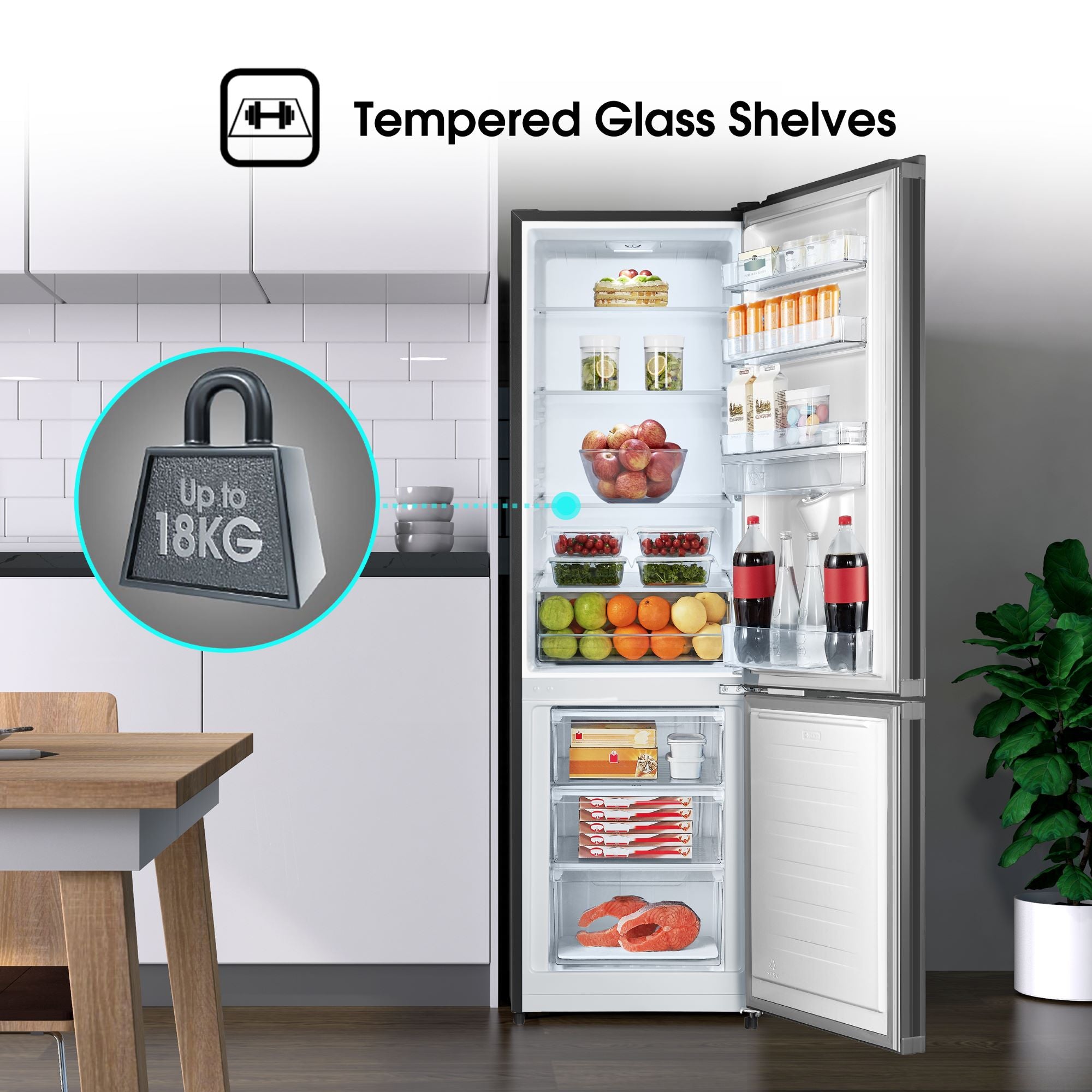 Hisense 263L Fridge Freezer - 20-520