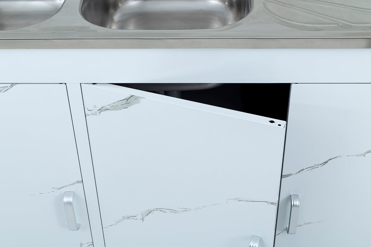 Basic Steel Kitchen Unit with Sink - 10-208