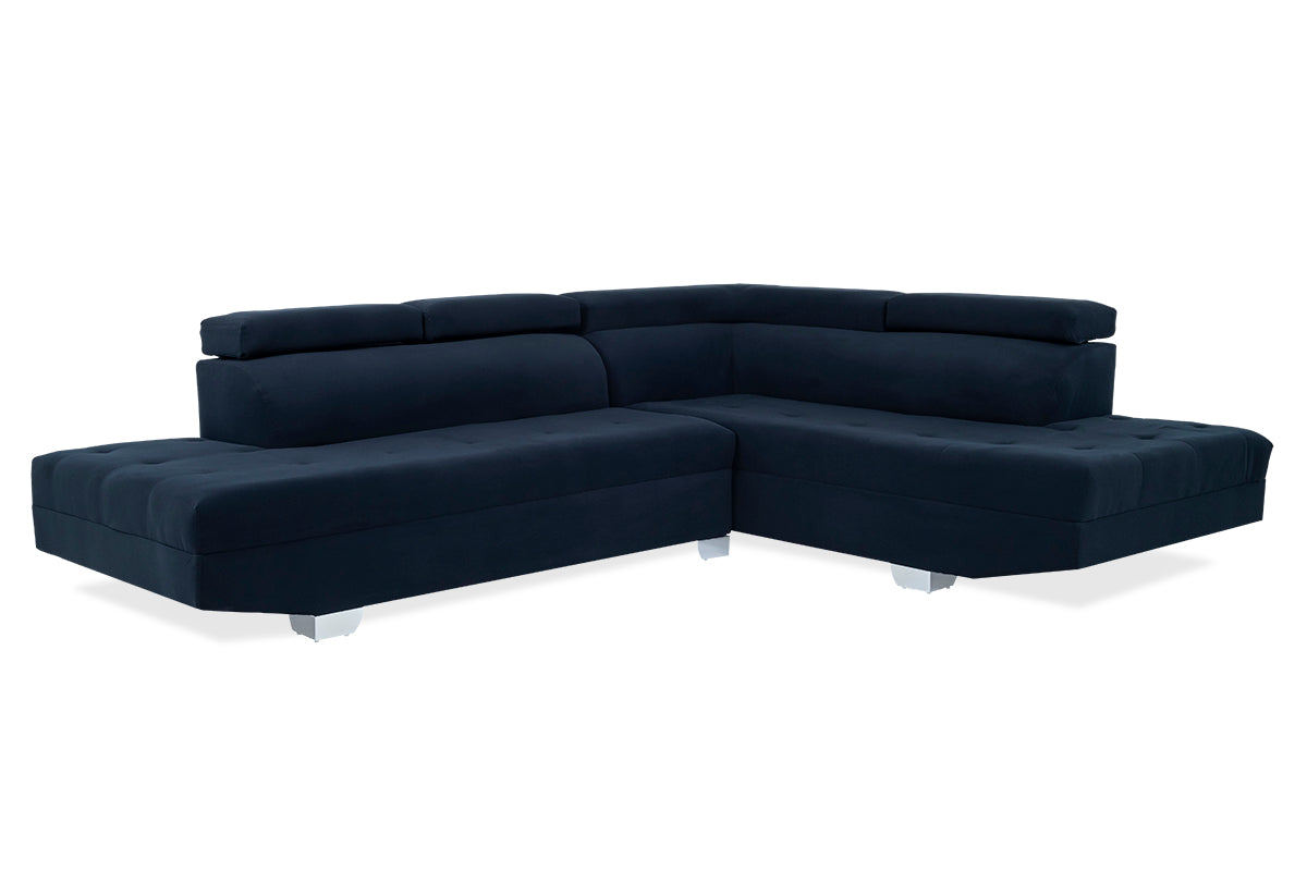 Skylar 3 Piece Corner Lounge Suite with Adjustable Head Rests - 9-1068
