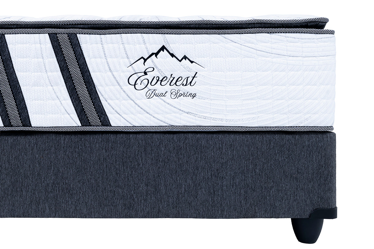 Everest Dual Spring Pillow Top Queen Mattress and Base Set - 7-483