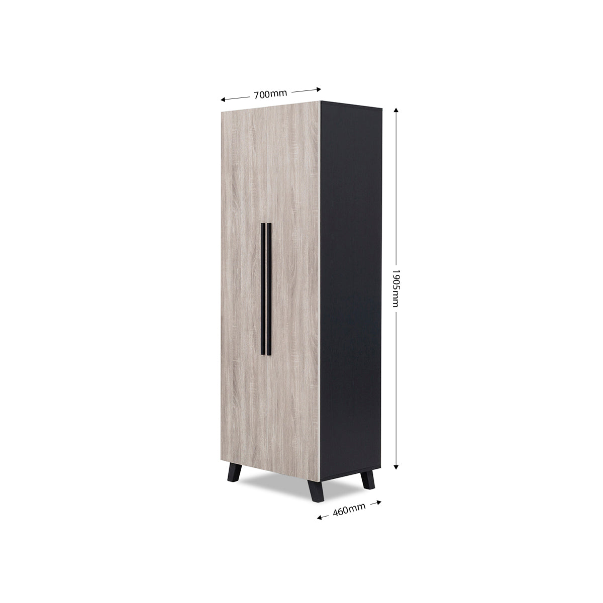 Bursa 2 Door Wardrobe - 1-257