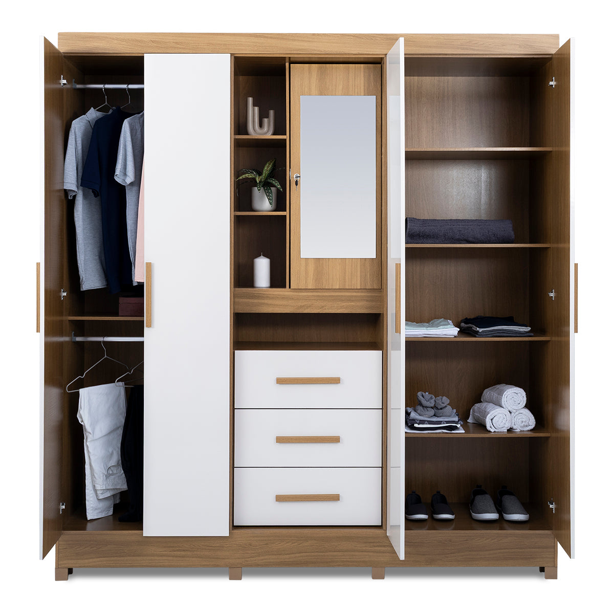 Eldorado 4 Door Wardrobe with Vanity - 1-244