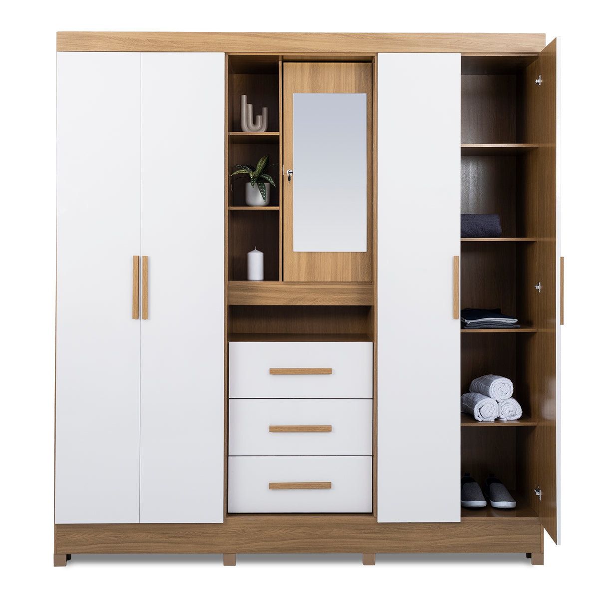 Eldorado 4 Door Wardrobe with Vanity - 1-244