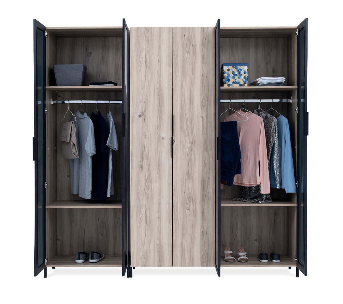 Brandy 6-Door Wardrobe - 1-290
