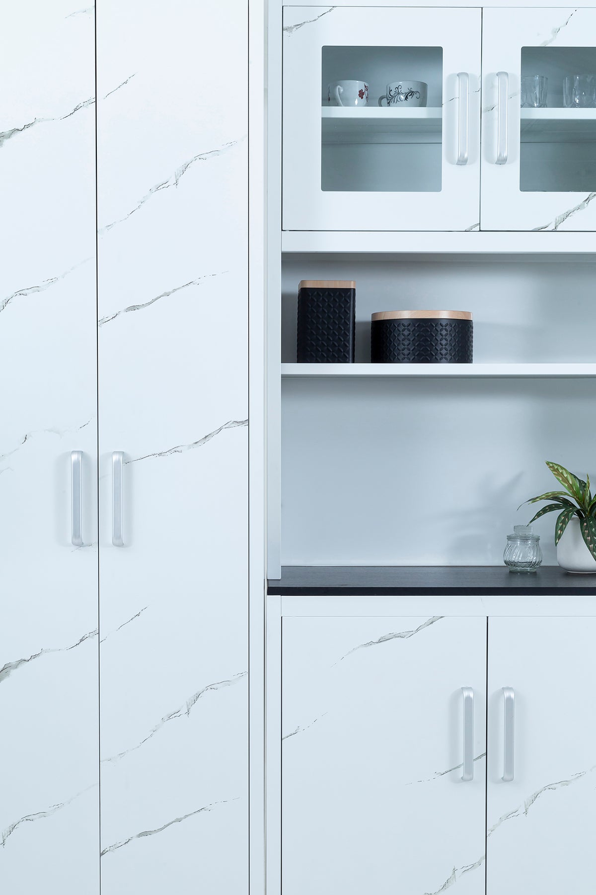 Marble Finish Steel Kitchen Unit - 10-207