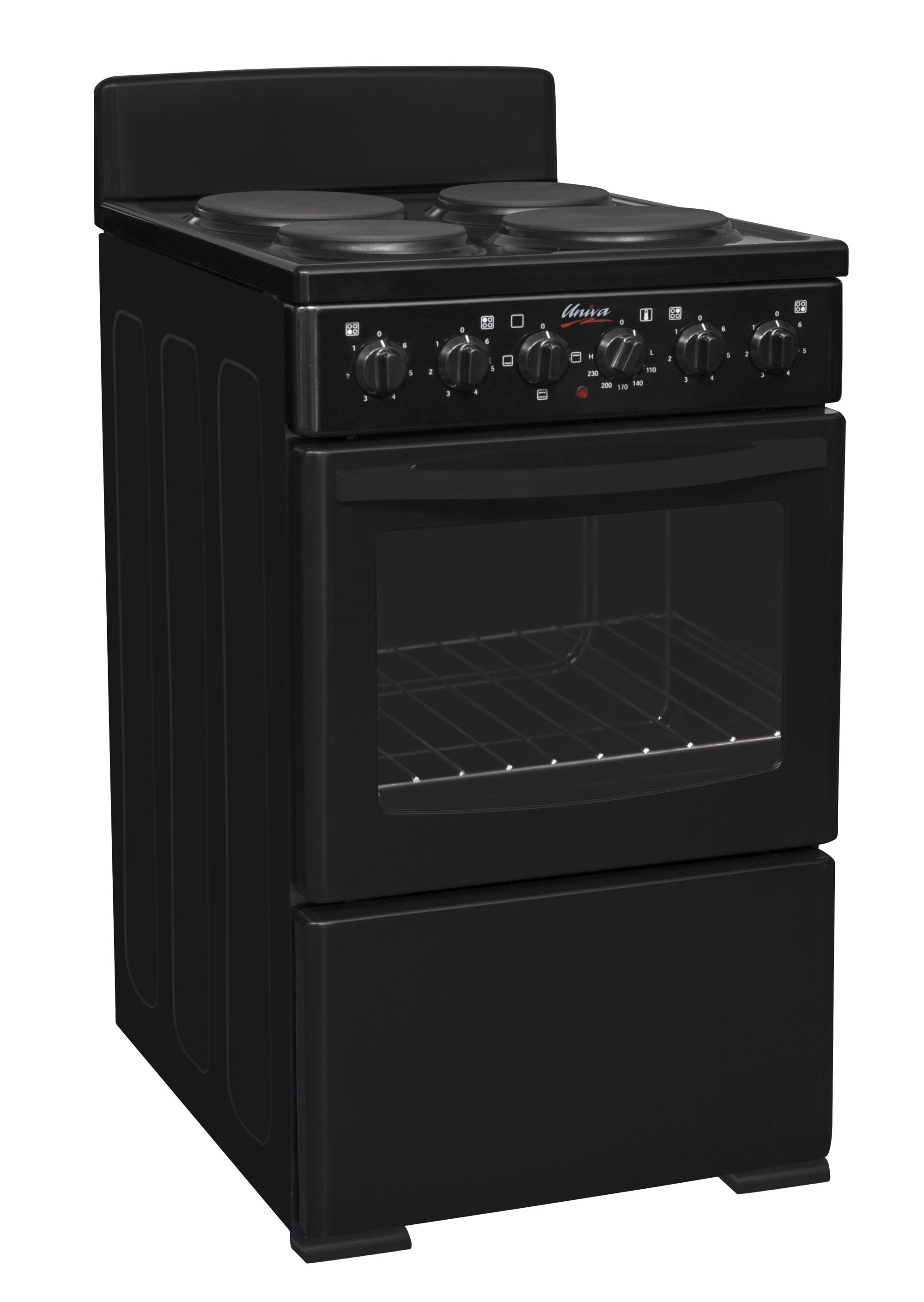 UNIVA 4 PLATE  COMPACT ELECTRIC STOVE & OVEN - 21-475