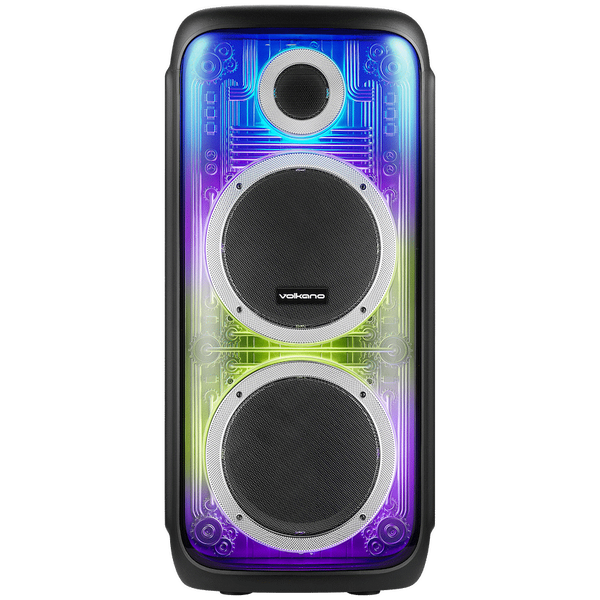 Volkano Cyber Series Dual 8 Inch Party Speaker – 60W RMS Black VK-3903-D8-BK