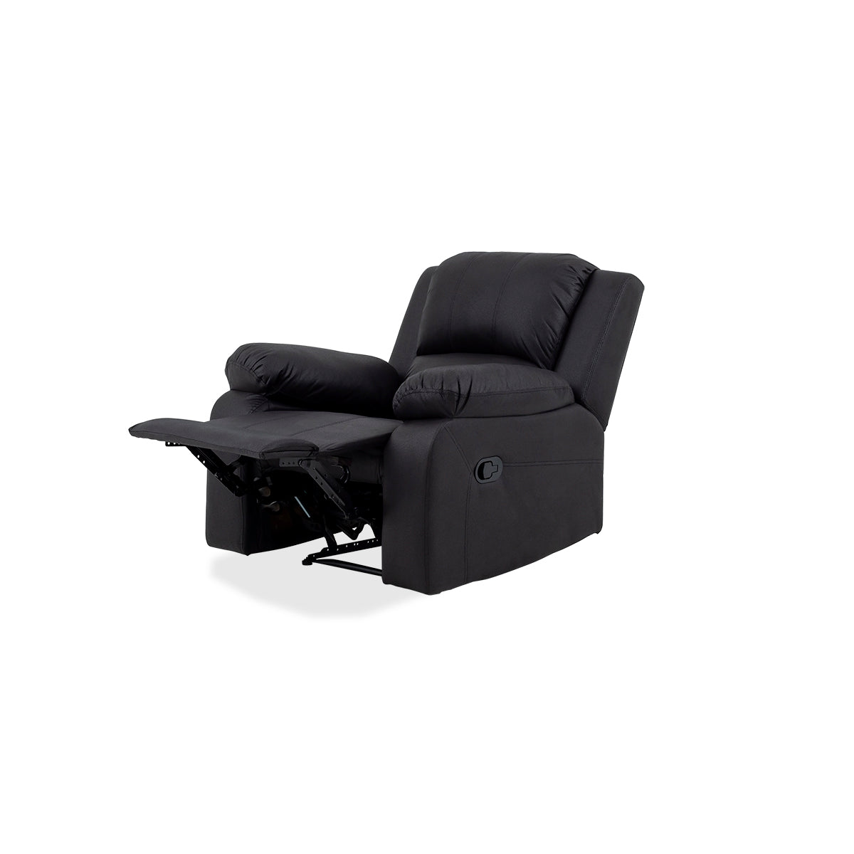 Jasmine Leather Touch 3 Seater Lounge Suite with Recliners - 9-979