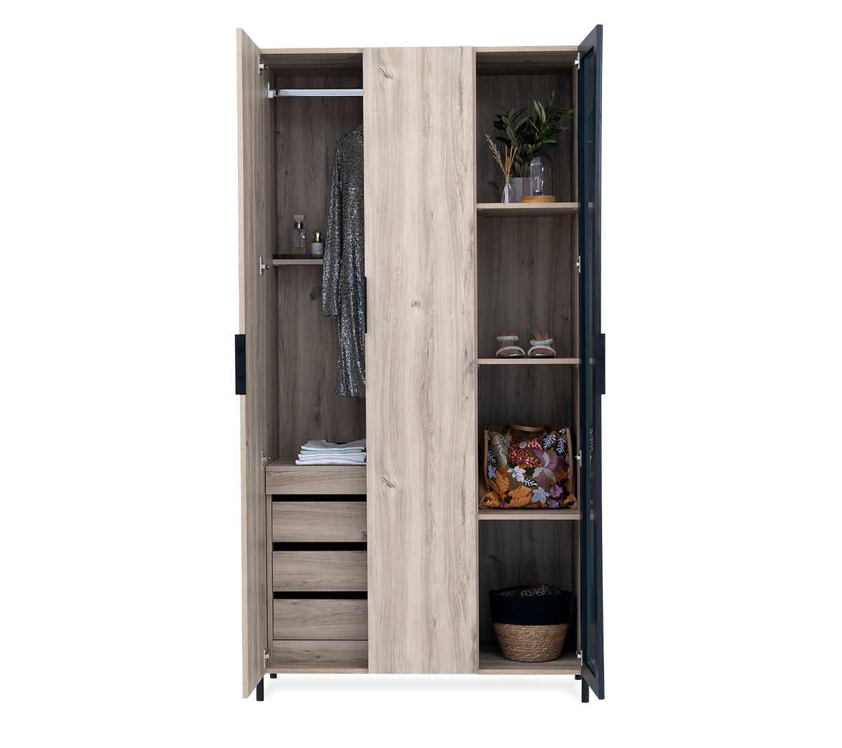 Brandy 3-Door Wardrobe - 1-288