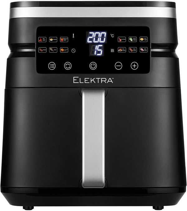 Elektra 7L Digital Air Fryer – 1800W Black