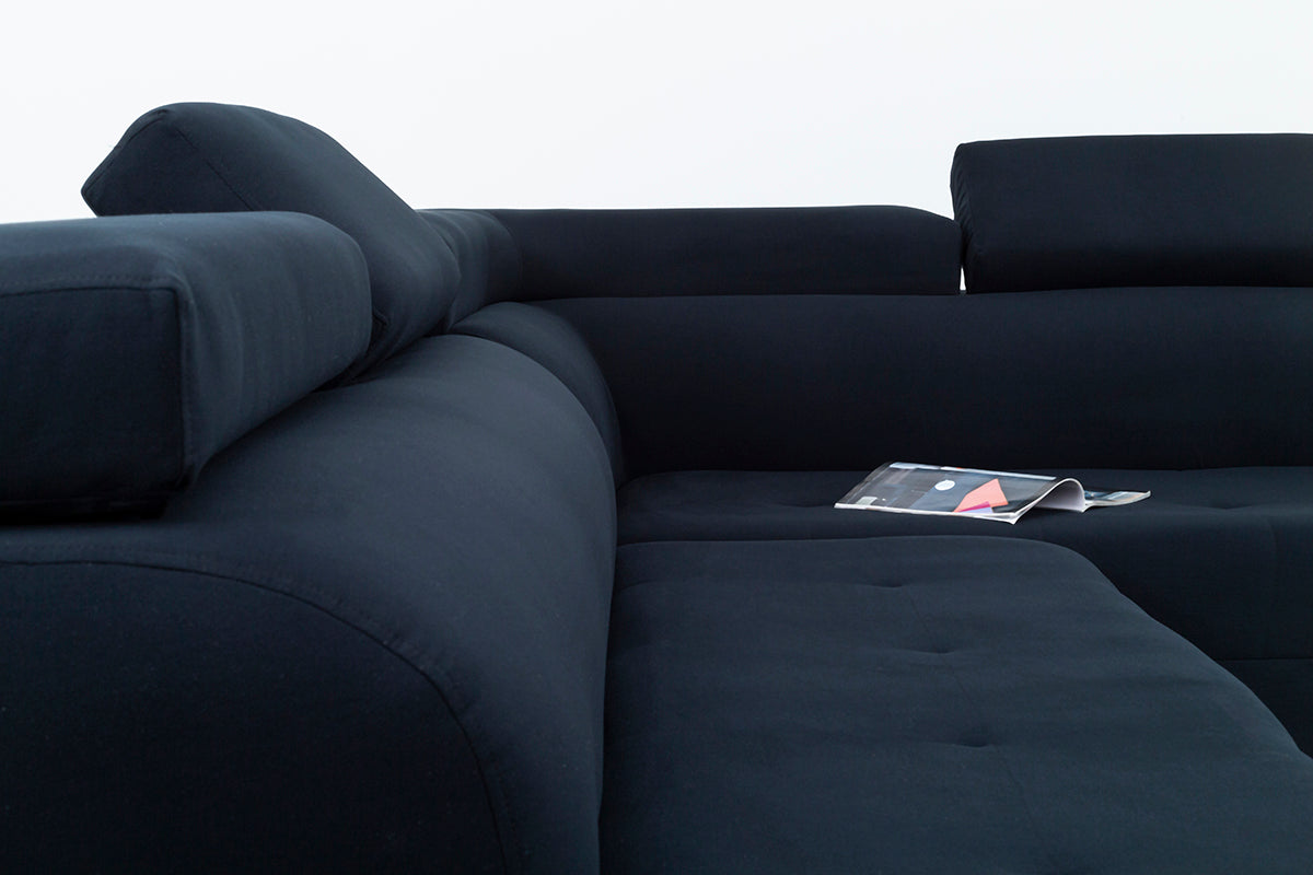 Skylar 3 Piece Corner Lounge Suite with Adjustable Head Rests - 9-1068