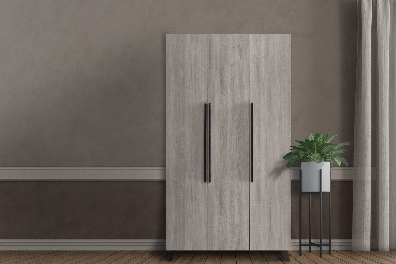 Bursa 3 Door Wardrobe - 1-258