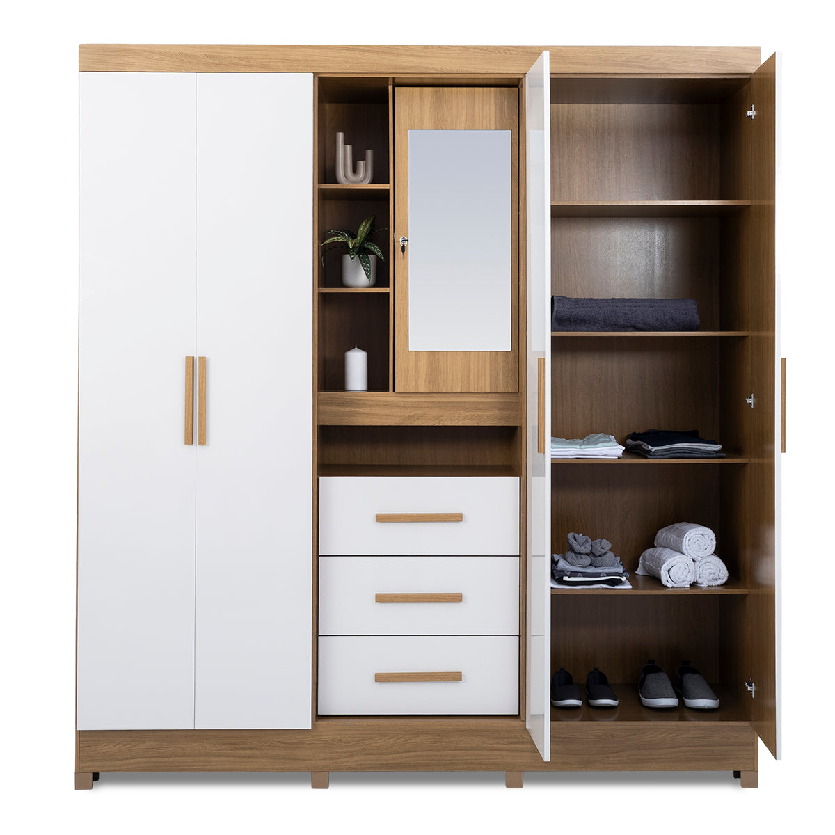 Eldorado 4 Door Wardrobe with Vanity - 1-244