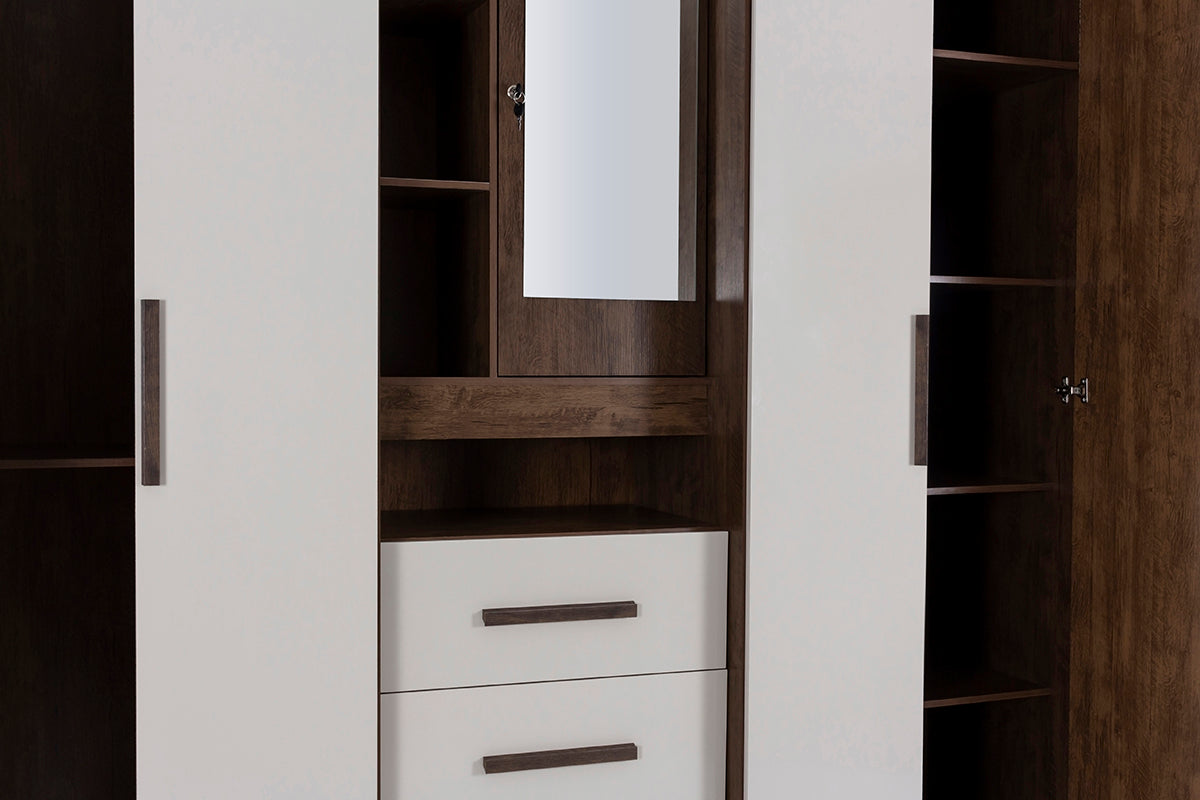 Eldorado 4 Door Wardrobe with Vanity - 1-244