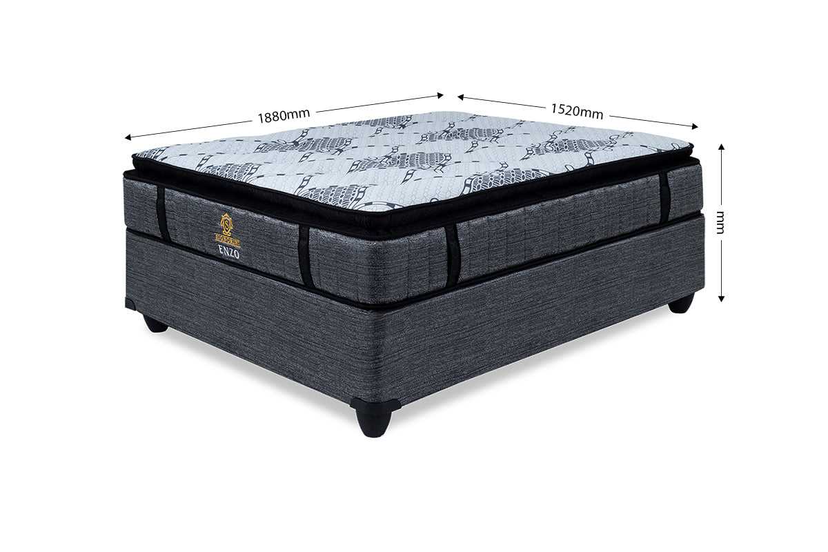 Signorini Enzo Queen Mattress and Bed Set - 7-427