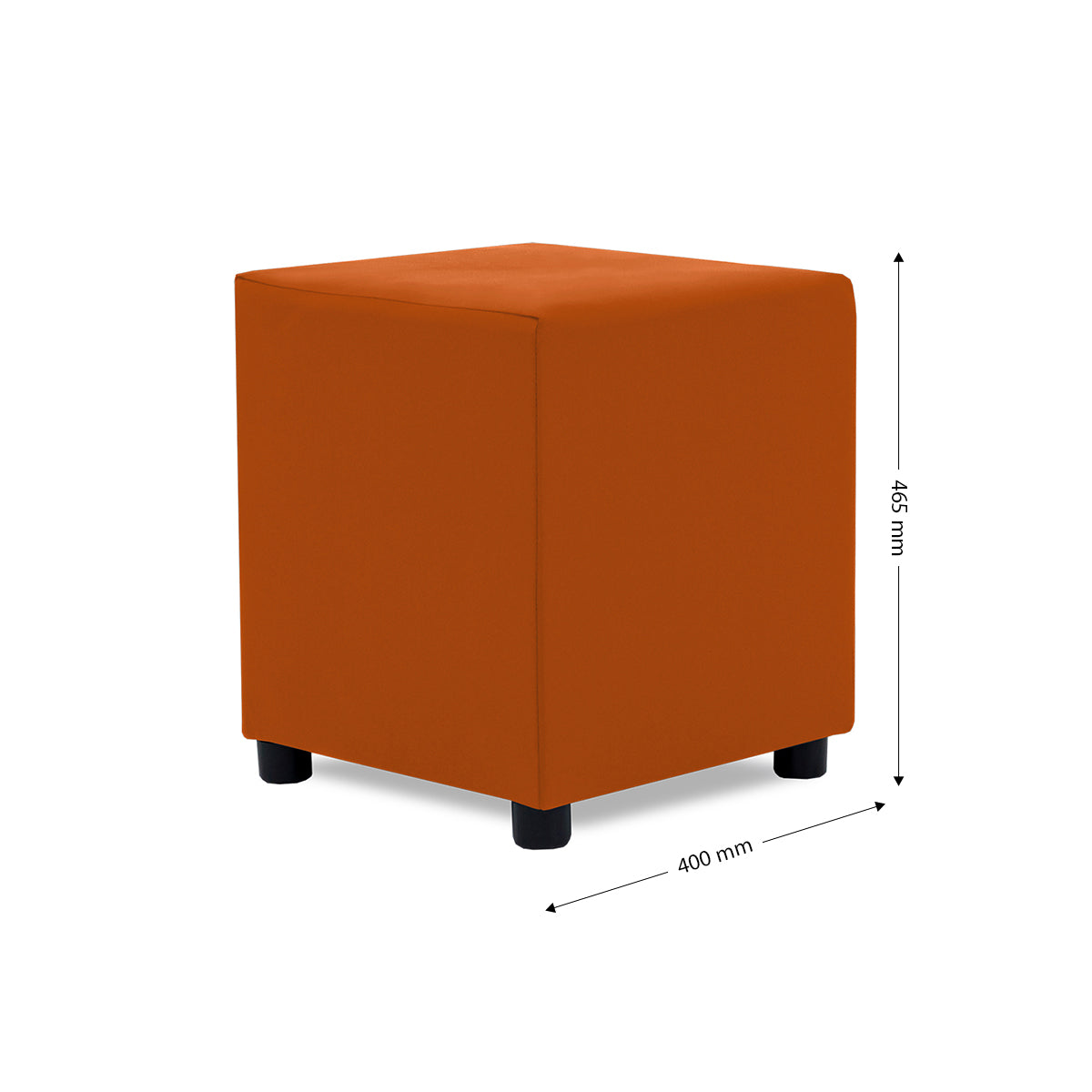 Small Leather-Touch Ottoman - 40-852