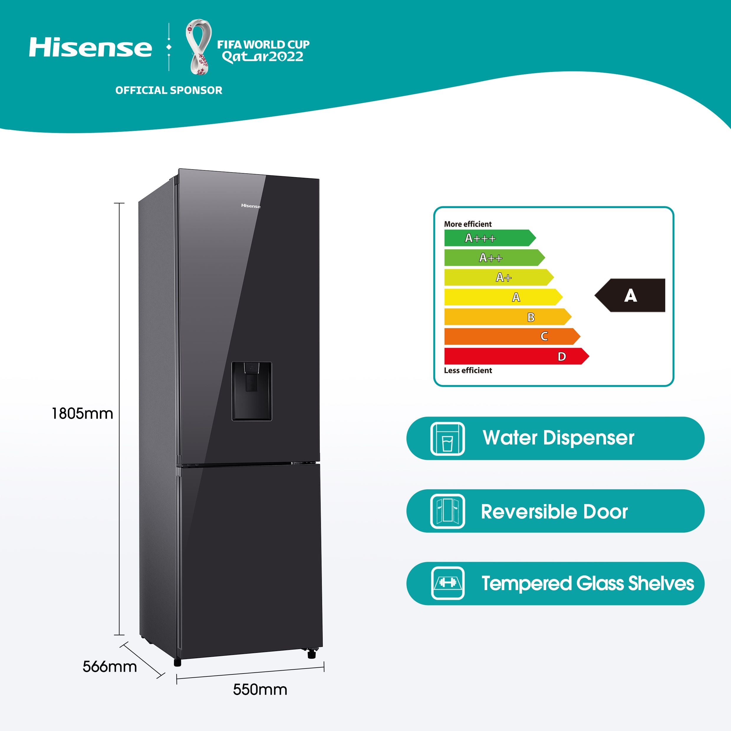 Hisense 263L Fridge Freezer - 20-520